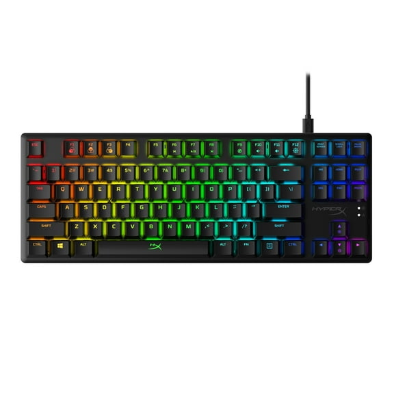 HyperX Alloy Origins Core - Tenkeyless Mechanical Gaming Keyboard, Software Controlled Light & Macro Customization, Compact Form Factor, RGB LED Backlit, Tactile HyperX Aqua Switch