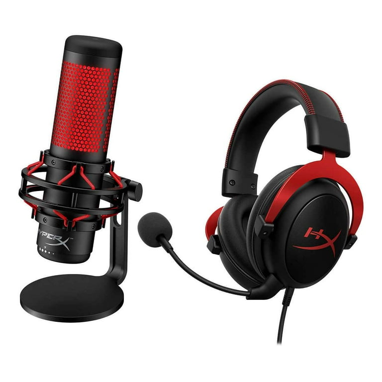 HyperX Broadcast Bundle with QuadCast Microphone and Cloud II