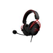 HyperX Cloud Alpha Wired Over-Ear Gaming Headset, Red