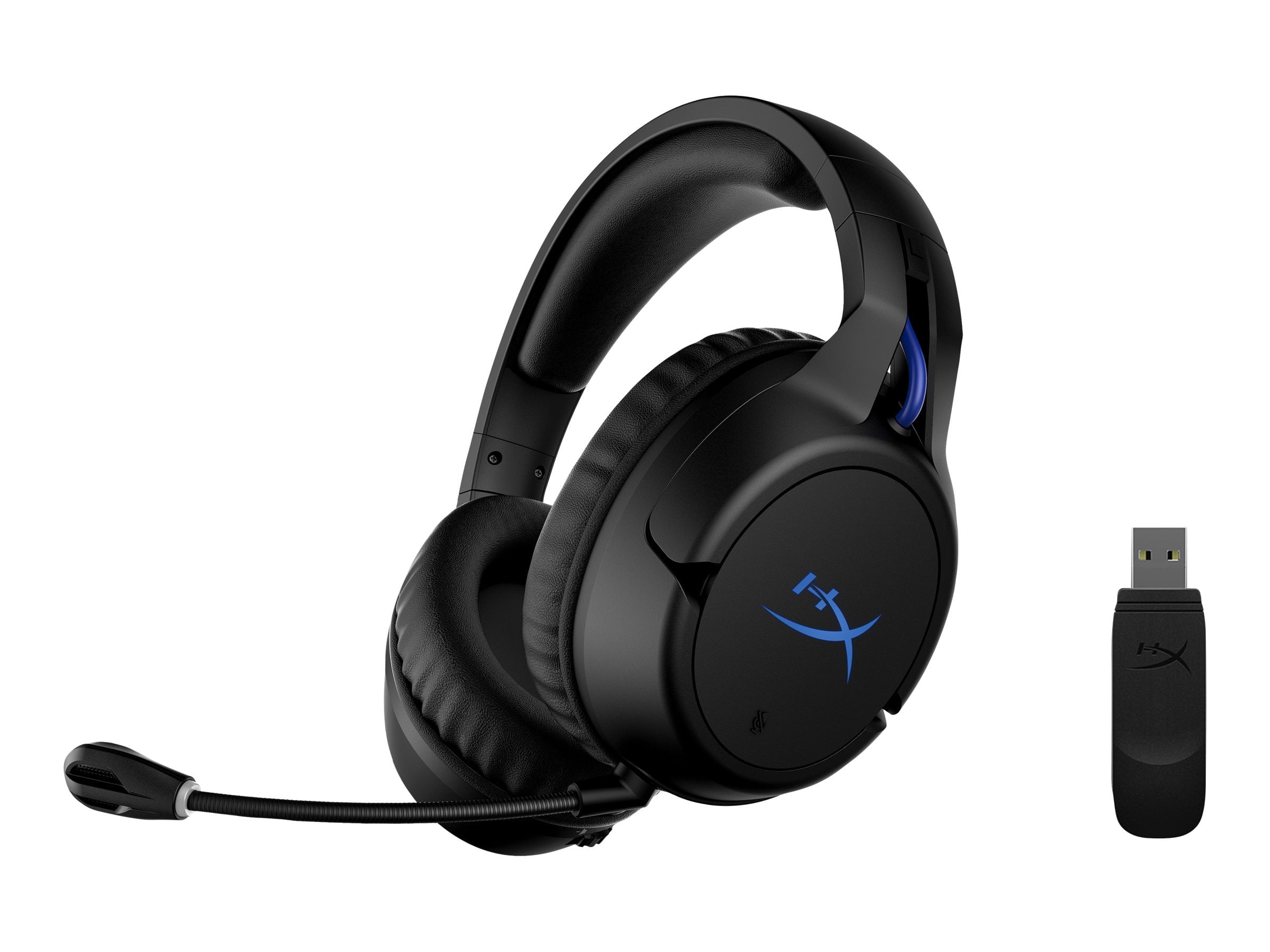 HyperX Cloud Flight – Wireless Gaming Headset for PC, PS5, and PS4, Up to 30-hour battery, Memory foam ear cushions and premium leatherette, Noise-Cancelling Microphone with LED Mic Mute
