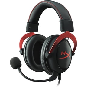 HyperX Cloud II - Gaming Headset, 7.1 Surround Sound, Memory Foam Ear Pads, Durable Aluminum Frame, Detachable Microphone, Works with PC, PS5, PS4, Xbox Series X|S, Xbox One Red