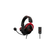 HyperX Cloud II - Gaming Headset (Black-Red) - Stereo - Mini-phone (3.5mm), USB 2.0 - Wired - 60 Ohm - 10 Hz - 23 kHz - Over-the-ear - Binaural - Circumaural - 3.28 ft Cable - Condenser, Electret, Noi