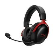 HyperX Cloud III S – Wireless Gaming Headset, 2.4GHz, Bluetooth, Battery Life up to 120 Hours 2.4GHz / 200 Hours Bluetooth, 53mm Angled Drivers, 10mm Detachable Mic, Customizable – Black/Red