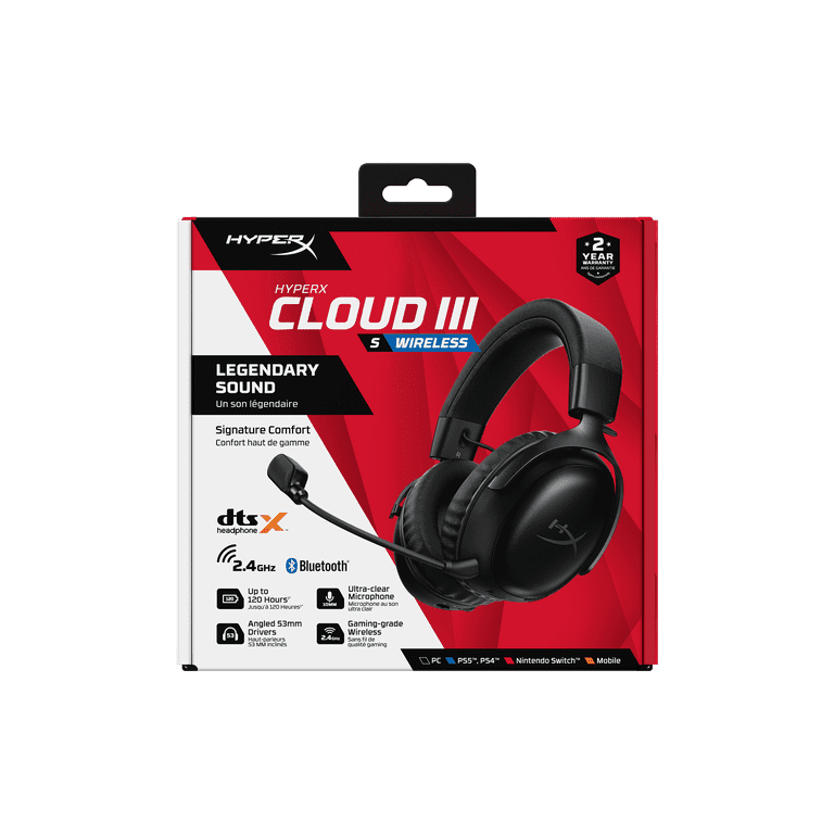 HyperX Cloud III S Wireless - Gaming Headset (Black) - Walmart.com