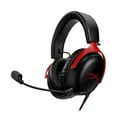 thumbnail image 1 of HyperX Cloud III – Wired Gaming Headset, PC, PS5, Xbox Series X|S, Angled 53mm Drivers, DTS Spatial Audio, Memory Foam, Durable Frame, Ultra-Clear 10mm Mic, USB-C, USB-A, 3.5mm – Black/Red, 1 of 14