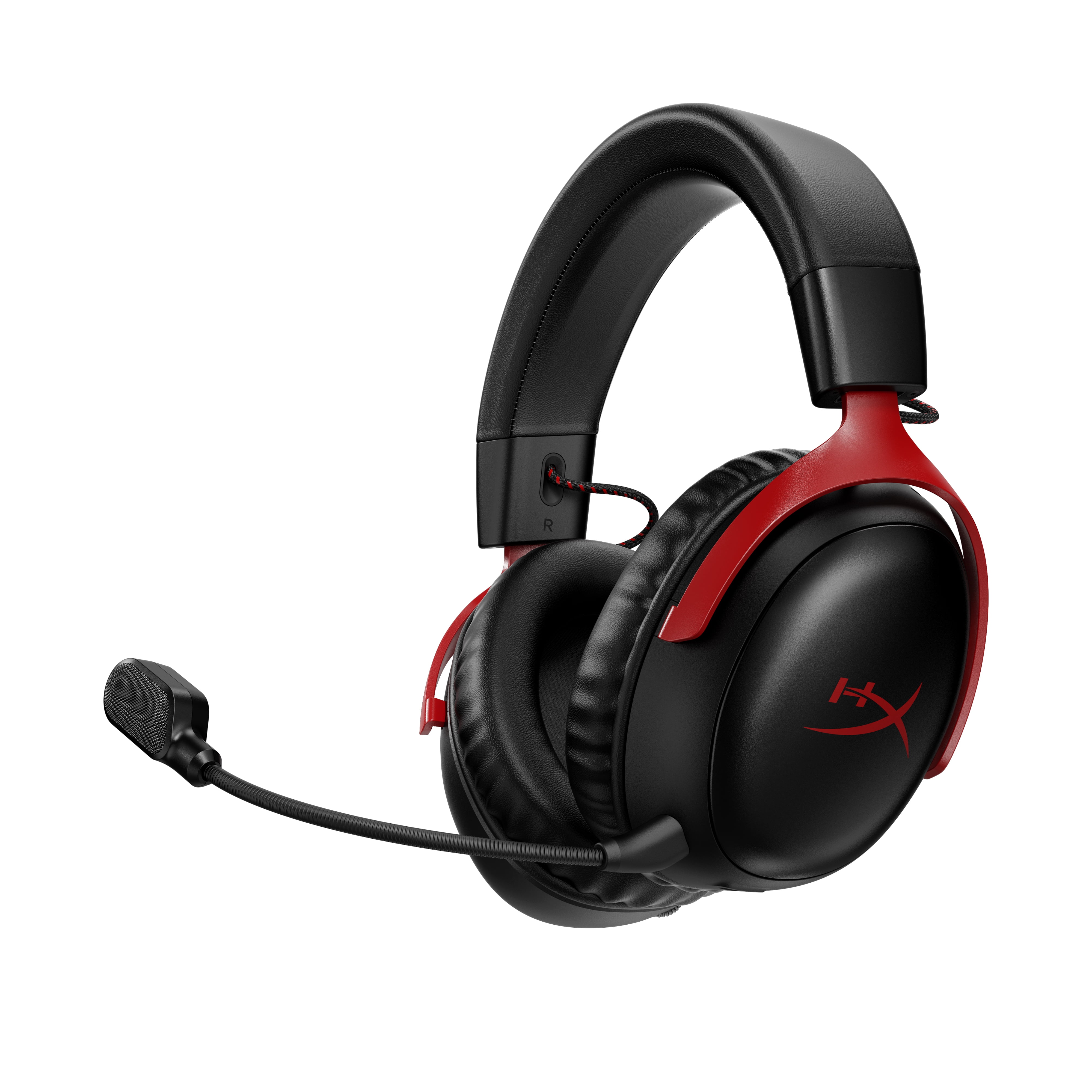 HyperX Cloud III Wireless Gaming headset for PC, PS5, PS4, up to 120-hour Battery, 2.4GHz Wireless, 53mm angled drivers, Memory foam, Durable Frame, 10mm microphone Black/Red