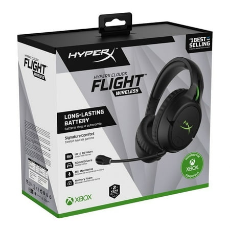 HyperX - CloudX Flight Wireless Stereo Gaming Headset for Xbox X|S and Xbox One - Black