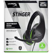 HyperX CloudX Stinger, Gaming Headset (Black-Green), Xbox