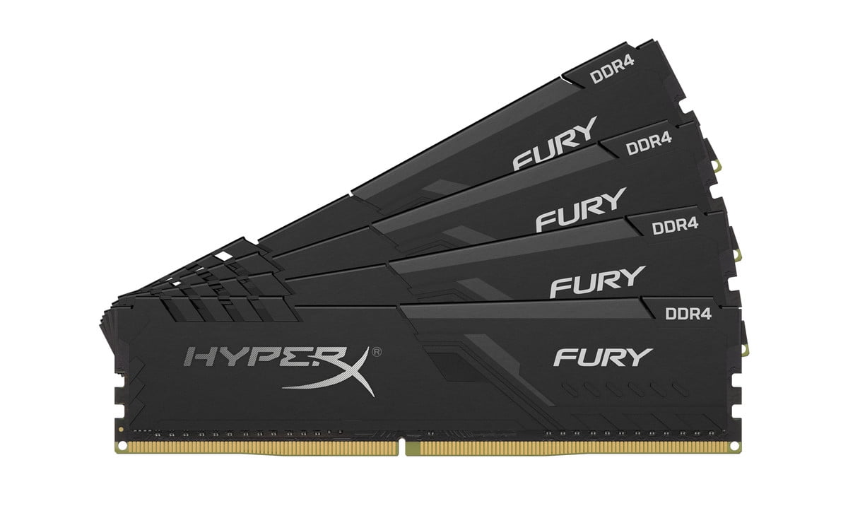 HyperX Fury 32GB 2666MHz DDR4 CL16 DIMM (Kit of 4) 1Rx8 Black