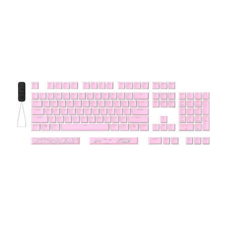 HyperX Pudding Keycaps 2 - Full Key Set - PBT - Pink (US Layout)