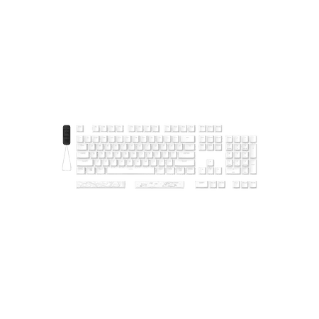 HyperX Pudding Keycaps 2 - Full Key Set - PBT - White (US Layout)