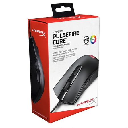 HyperX - Pulsefire Core Wired Optical Gaming Mouse with RGB Lighting - Black