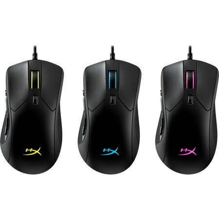 HyperX - Pulsefire Raid Wired Optical Gaming Right-handed Mouse with RGB Lighting - Black