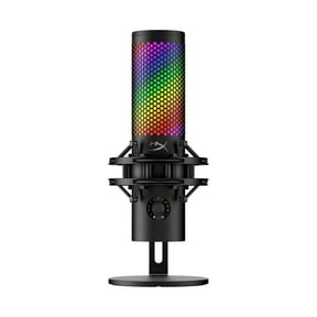 Open Box HyperX QuadCast 2 S USB Microphone, with RGB Lighting, Streaming and Podcasting, with On-Board Controls, LED Lighting, Removable Shock Mount, PC, Mac, USB-C - Black