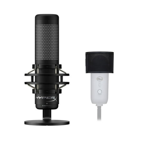 HyperX QuadCast S RGB USB Condenser Gaming Microphone with Knox Gear Pop Filter