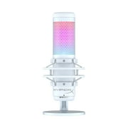 HyperX QuadCast S RGB USB Condenser Microphone with Shock Mount and Pop Filter for Gaming, Streaming, Podcasts, White