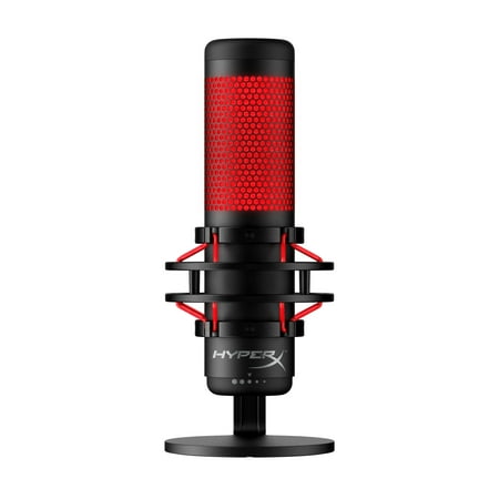 HyperX - QuadCast Wired Multi-Pattern USB Electret Condenser Microphone