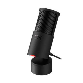 HyperX SoloCast 2 – Gaming USB Condenser Mic for PC, USB-C to USB-A, Built-in Pop Filter, Internal Shock Mount, Plug and Play, 24-bit / 96kHz, Compact Tiltable Stand - Black