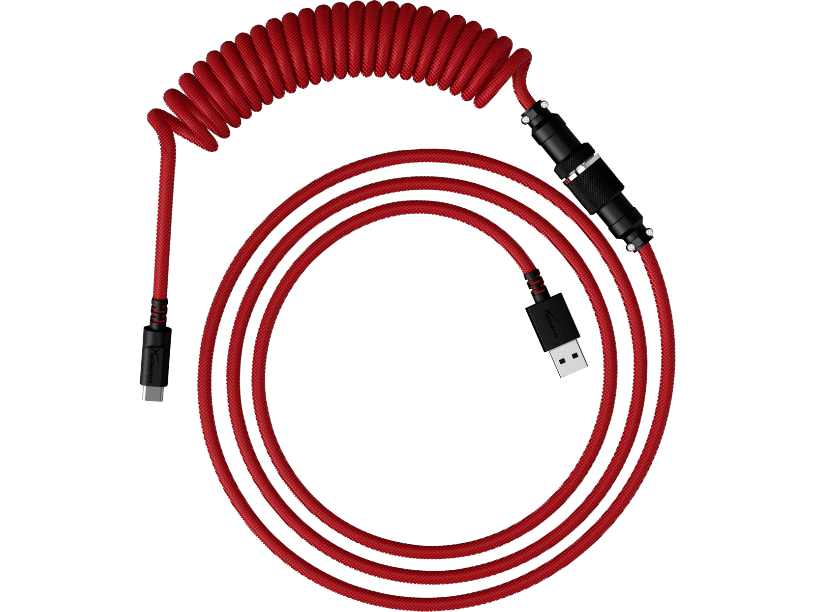 HyperX USB-C Coiled Cable Red-Black - Walmart.com 