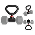 thumbnail image 1 of Hyperbell Dumbbell Converter - Convert Dumbbells to Set and Kettlebell for Home Fitness - Adjustable & Up to 200 lb Capacity Weight for Weight Lifting, 1 of 5