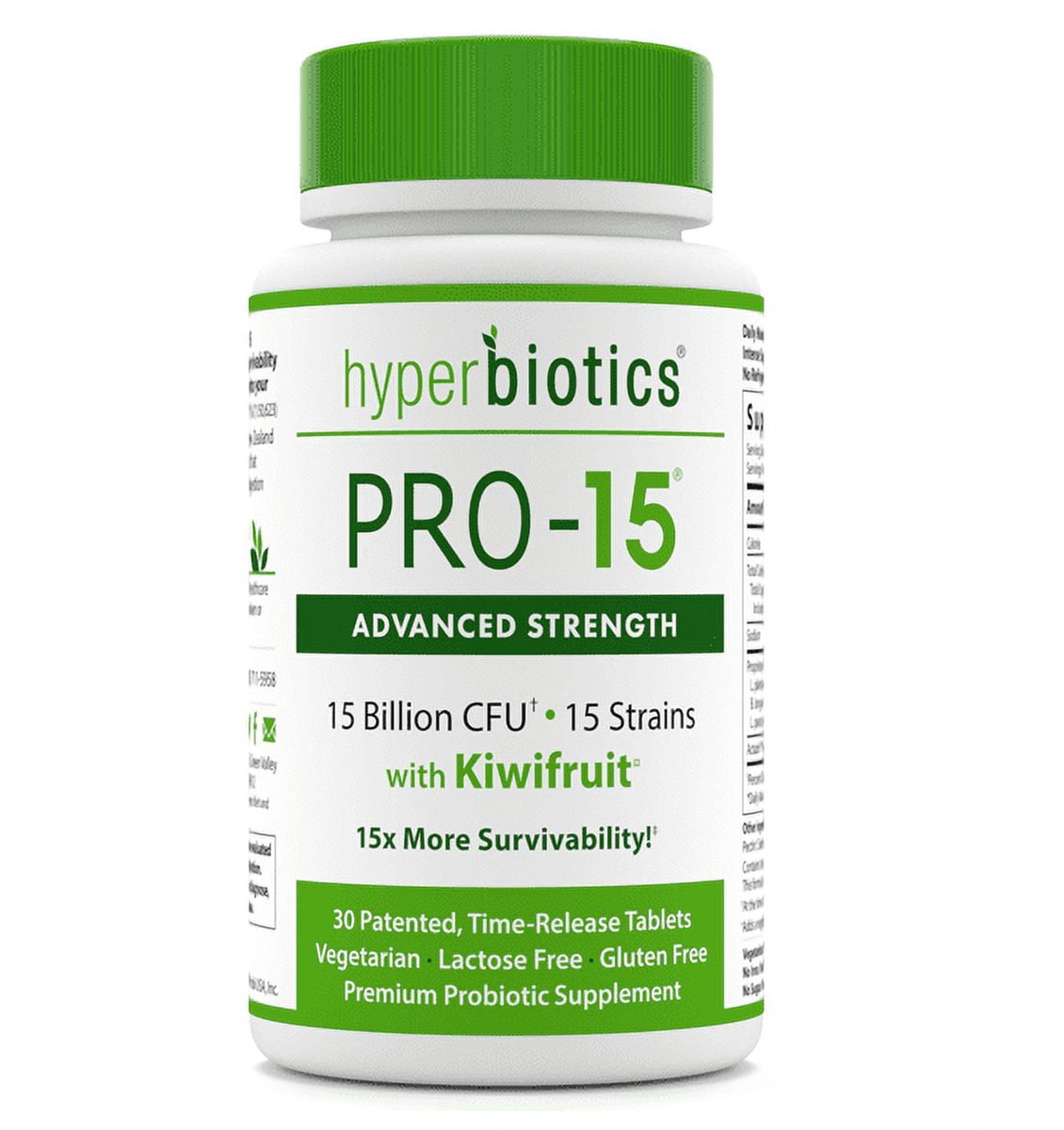 Hyperbiotics Pro 15 Advanced Probiotic Supplement Hyperbiotics PRO-15 Advanced Strength - Natural Probiotics with