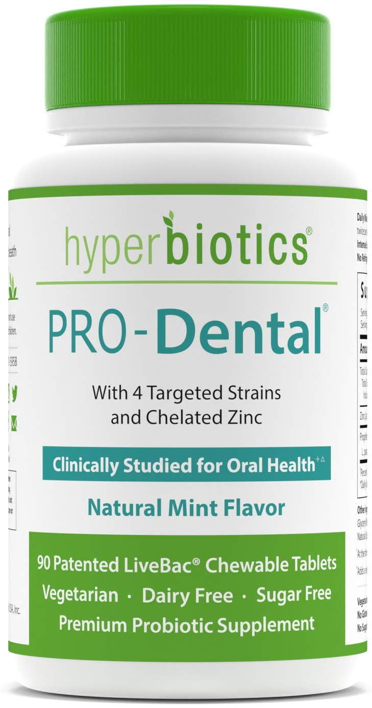 Hyperbiotics PRODental w/ 4 Targeted Strains & Chelated Zinc