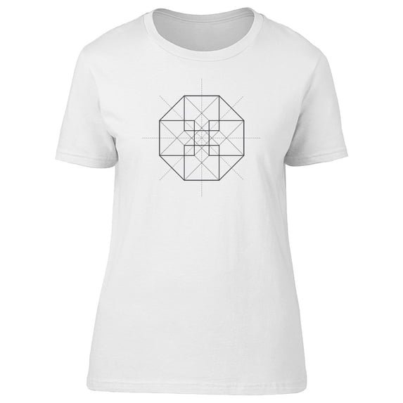 Hypercube Symbol Geometry Tee Men's -Image by Shutterstock