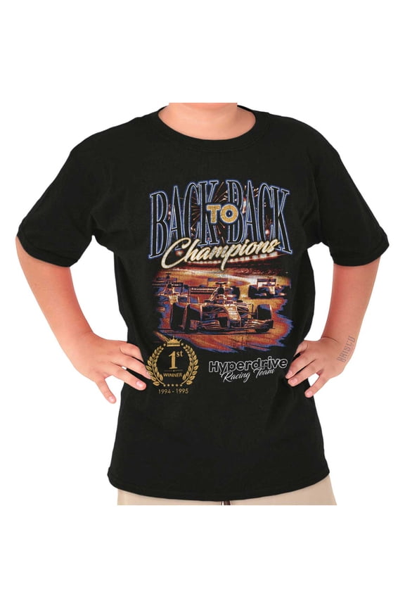 Hyperdrive Racing Team Championship Boys Kids T Shirt Tees Tops Teen Brisco Brands X