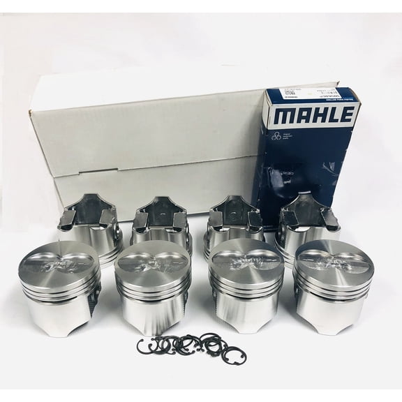 Hypereutectic Flat Top Pistons & Moly Rings Kit compatible with 1968-76 Ford 360 390 FE. +.030" over or 4.080" Bore diameter.
