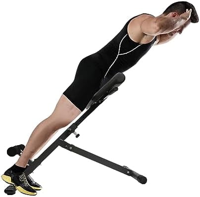 Hyperextension Bench - 5-Stage Adjustable Roman Chair Back Extension ...