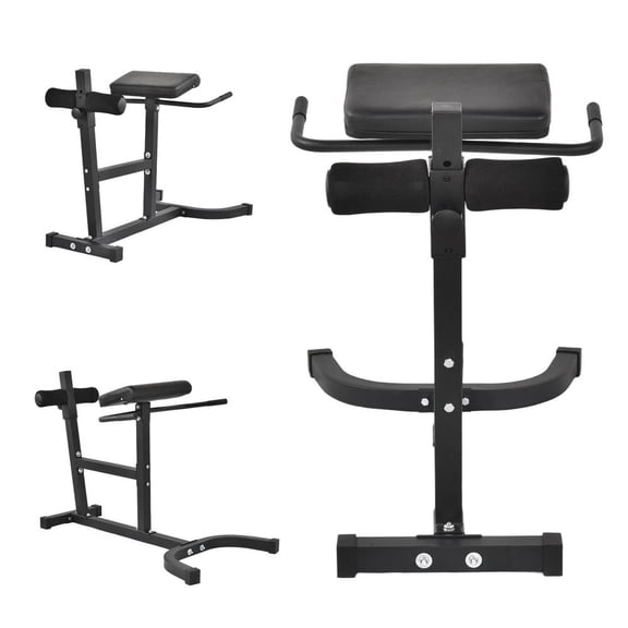 Hyperextension Roman Chair with Back Extension Machine, Heavy-Duty 440 lb Workout Bench, Designed for Abdominal, Back, Glute, and Hamstring Training