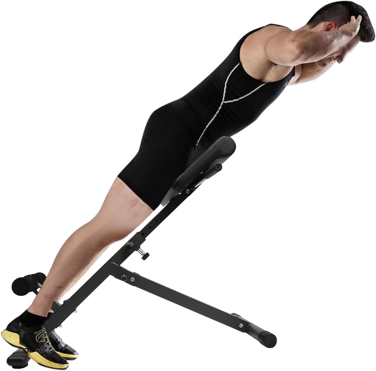 Hyperextension with Adjustable Height and Back, Multi-functional ...