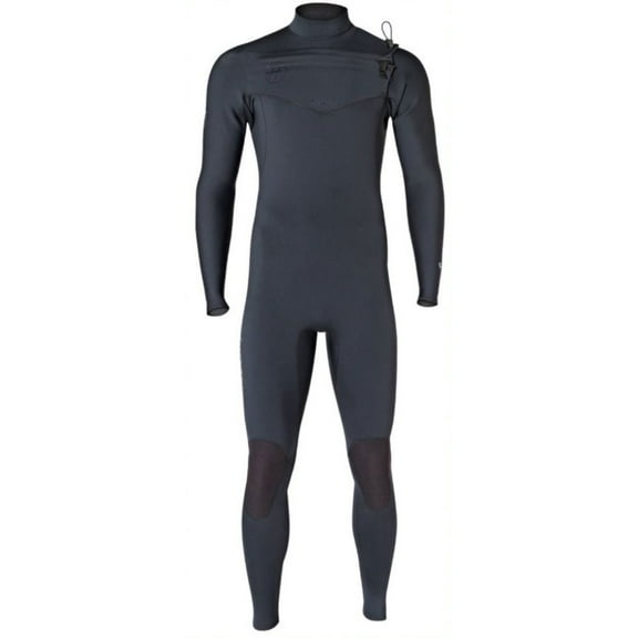 Hyperflex Greenprene Men's 3/2mm Chest Zip Full Wetsuit, Black