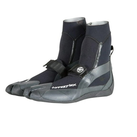 Hyperflex 5mm Cryo Inner Split Toe High Top Boot, Adult, Black, 12