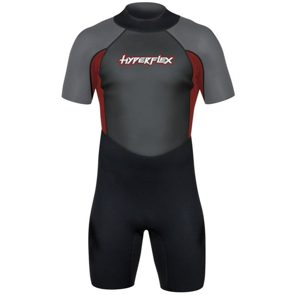 Hyperflex Access 2.5mm Back Zip Men's Spring Wetsuit - BK/RD - XS