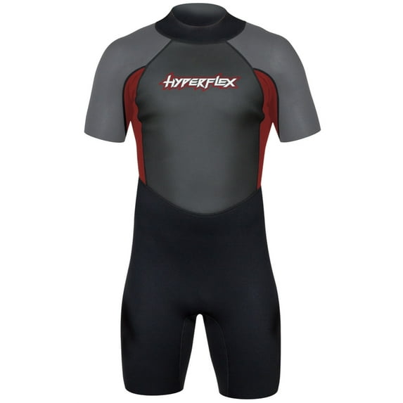 Hyperflex Access 2.5mm Back Zip Men's Spring Wetsuit - BK/RD - XS