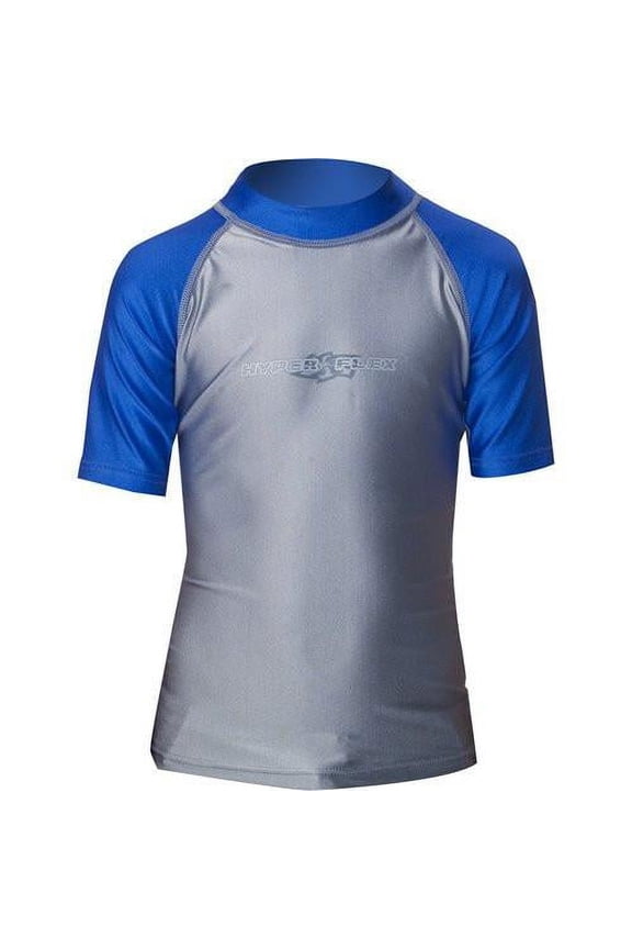 Children's Rash Guard - Royal/Silver / 2