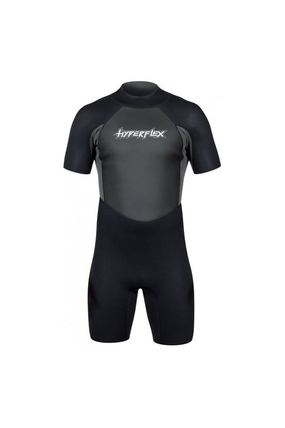 Men's Access 2.5mm Back Zipper Spring Suit, Black