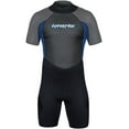 thumbnail image 1 of Hyperflex Men's Access Shorty Spring Suit, 2.5mm Wetsuit, Back Zip, Black / Blue, 1 of 7