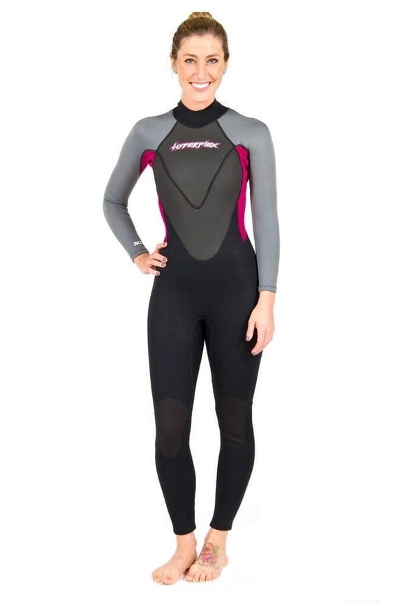 Women's Access Full Wetsuit 3/2mm, Flat-Lock Seams, Full Back Zipper