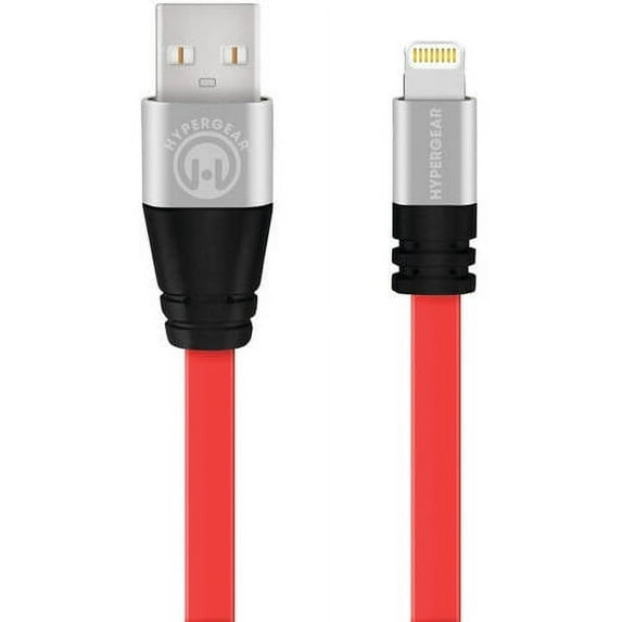 Hypergear Flexi Lightning Flat Charge & Sync Cable, 6ft