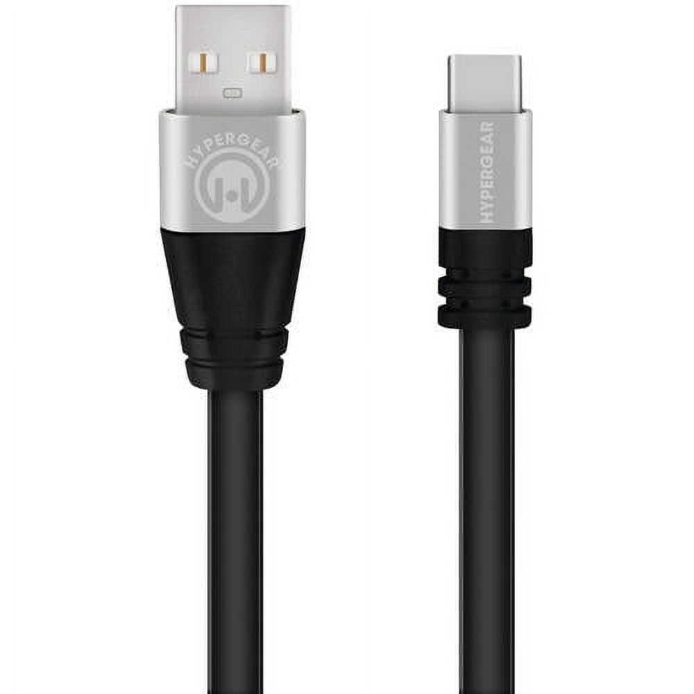 Hypergear Flexi Usba To Usbc Flat Charge & Sync Cable, 6ft