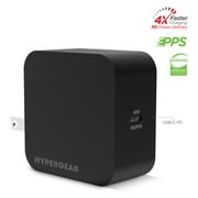 Hypergear SpeedBoost 45W USB-C PD Laptop Wall Charger with PPS | Black