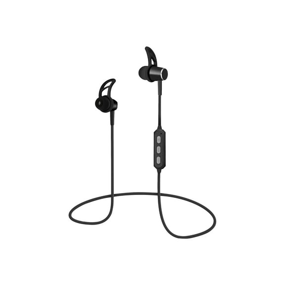 HyperGear MagBuds Wireless Aluminum Alloy Earphones, Jet Black