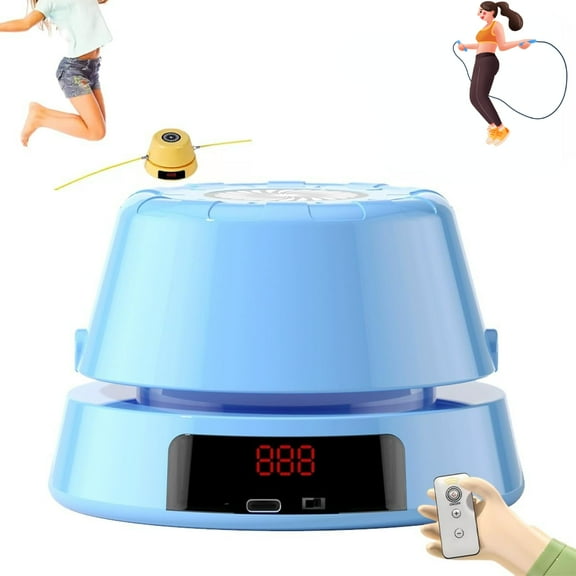 Hyperhop Auto Jump Trainer, Jump Rope Machine, Automatic Rope Skipping Machine, Rechargeable Fitness Jump Ropes Sports for Multi-Person Entertainment,Suits for Family, Gym, Office, Party