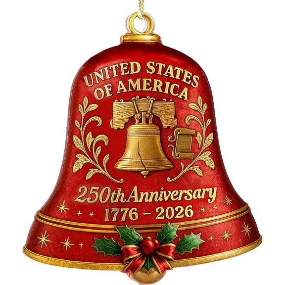 Hyperi Acrylic Bell 250 Hanging Ornament, Gift for her/him