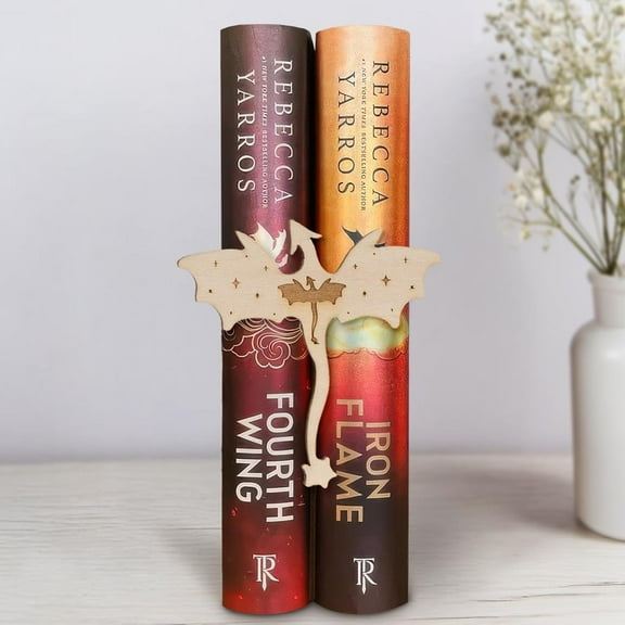 Hyperi Handmade Dragon Bookshelf Decor, Wooden Bookshelf Decorations