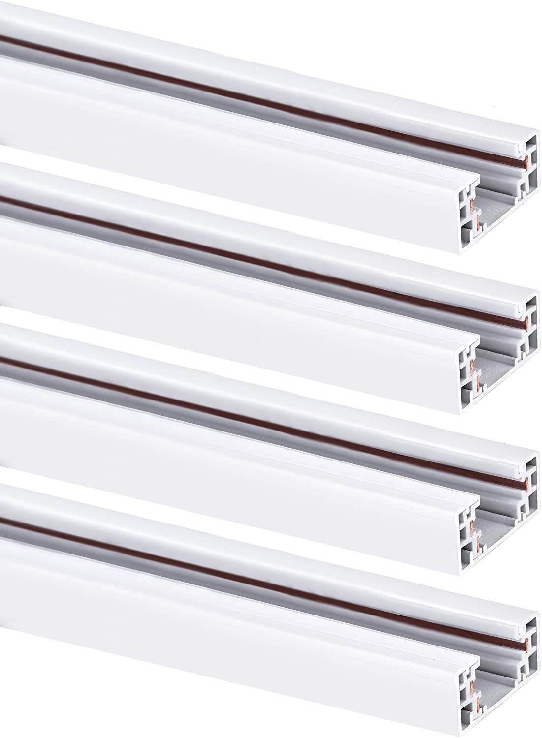 4 Light Rails Hyperikon 4 Foot Lighting Section, Single Circuit, H Track Rail, 3-Wire ...