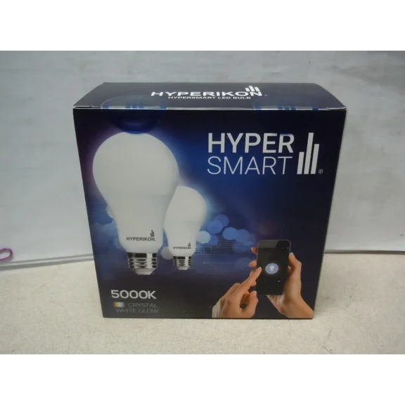 Hyperikon Hypersmart A19 5000K Dimmable Led Bulb Compatible With Smart Home. 2Pk