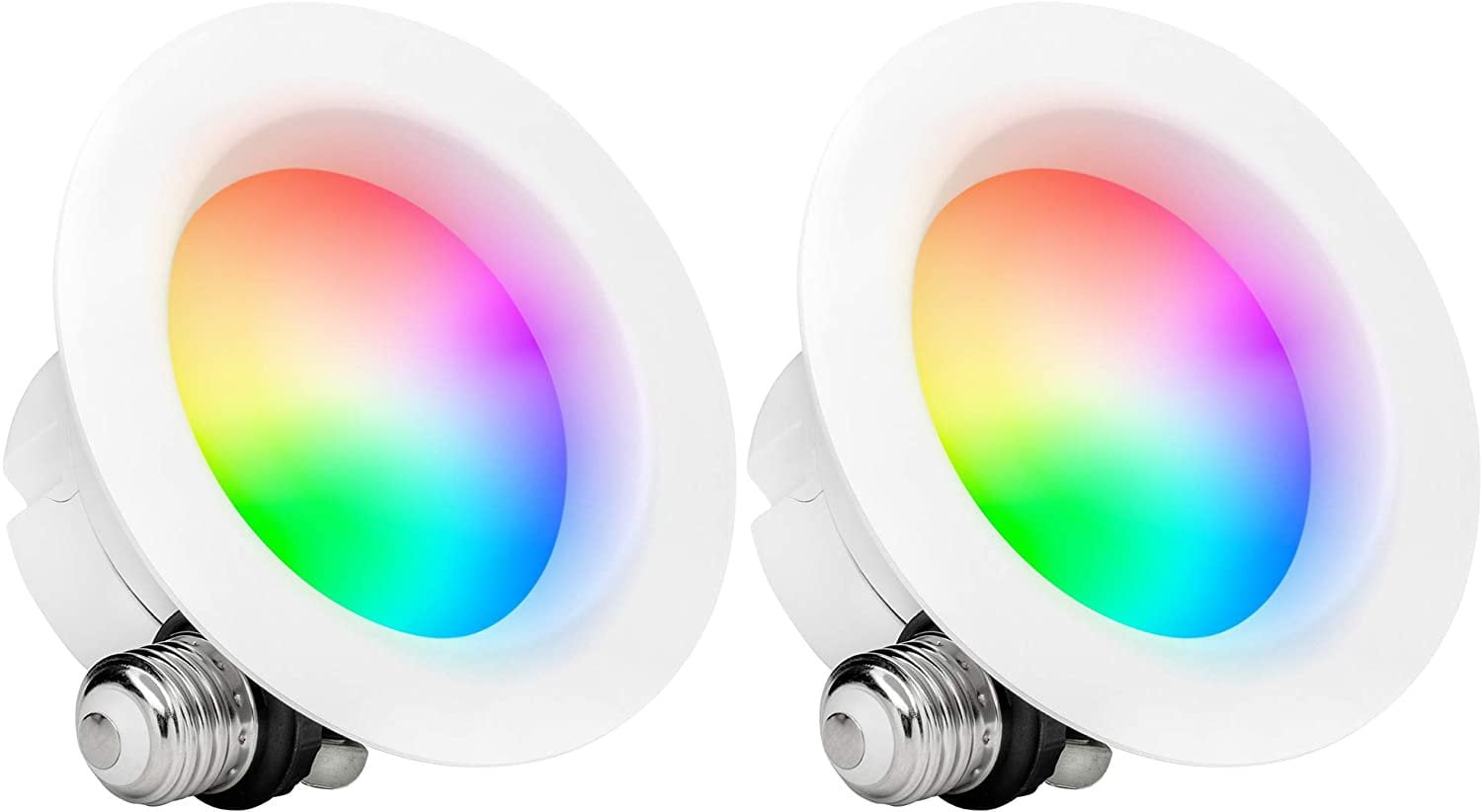 Hyperikon Smart LED Recessed Lighting 4 Inch 10W, Color Changing WiFi ...